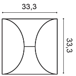 Декоративная панель Orac W107 (33.3x33.3x2.9 см) в Кирове