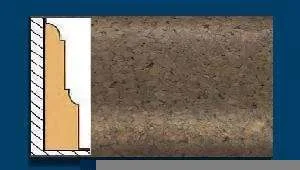 Плинтус пробковый ArtCorkDesing С 103 (Колер 7) 12х65х910 мм в Кирове