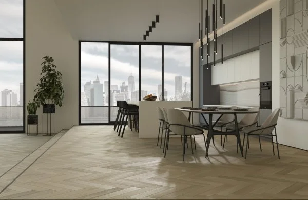 Паркетная доска Quartz Parquet Английская Ёлка Дуб Лимба 33-405 в Кирове