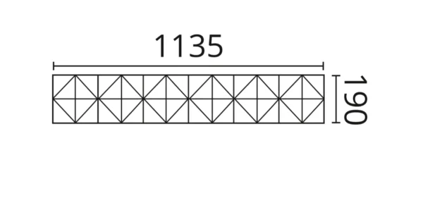 Декоративная панель NMC Arstyl Pyramid (113.5x19x1.8 см) в Кирове