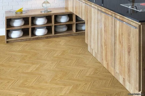 Пробковое покрытие CorkStyle Chevron Gold (1235*305*6 мм) HC в Кирове