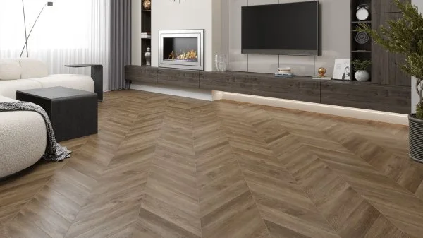 Каменно-полимерная плитка Alpine Floor Chevron Макадамия ЕСО 18-5, 5 мм, 43 класс в Кирове