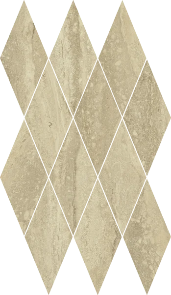Керамогранит Italon Шарм Эдванс Травертино 28х48 мозаика Даймонд (Люкс) в Кирове