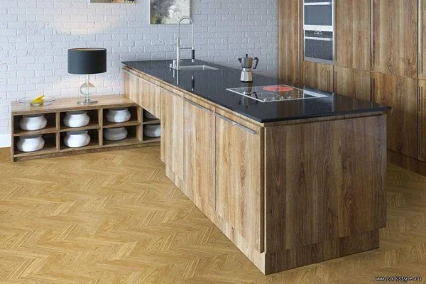 Пробковое покрытие CorkStyle Chevron Gold (1235*305*6 мм) HC в Кирове