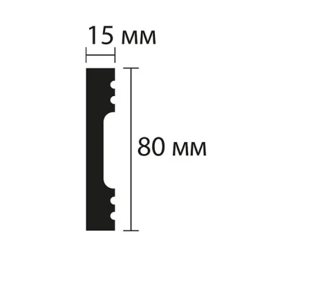 Плинтус NMC Wallstyl FD8 (80х15х2000 мм) в Кирове