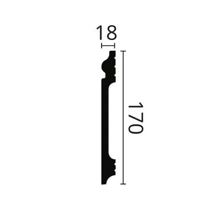Плинтус NMC Wallstyl FL17 (170х18х2000 мм) в Кирове