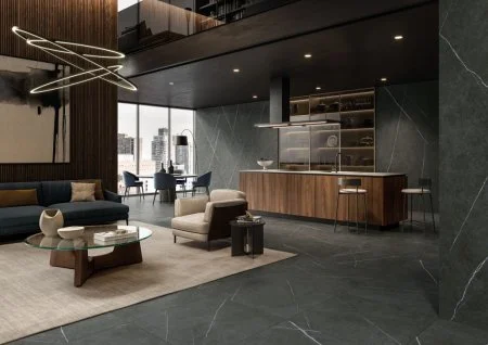 Керамогранит Italon Метрополис Империал Блэк 120х278 (Натуральная и Реттифицированная) в Кирове