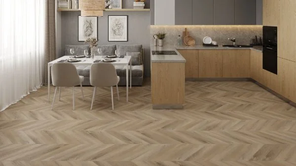 Кварц-виниловая плитка Alpine Floor Chevron Дуб Синистра ECO 20-6 (2,5 мм. 43 класс) в Кирове