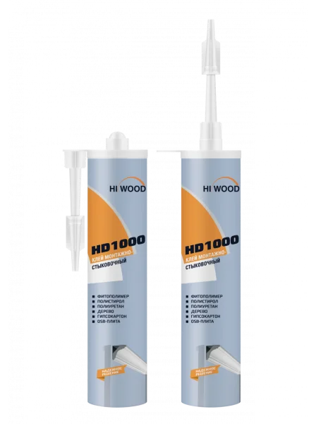 Монтажно-стыковочный клей HiWood HD1000 Белый 280 ml в Кирове