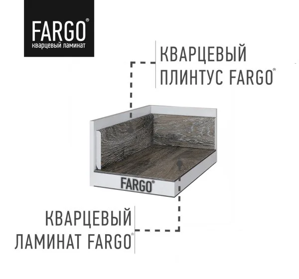 Кварцевый плинтус Fargo 81996-10 Дуб Марракеш 80х11х2200 мм в Кирове