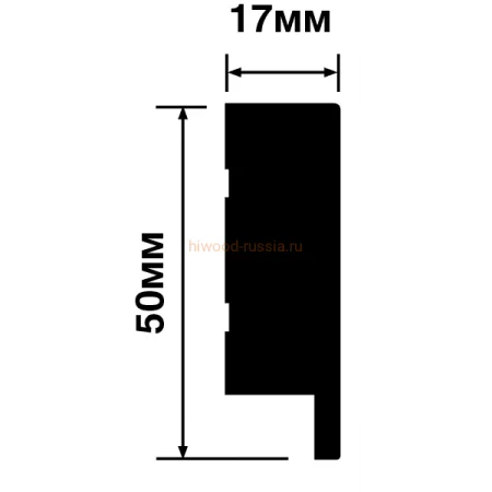 Финишный молдинг LF1 BR396 (50х17х2700мм) в Кирове