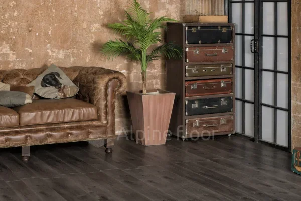Кварц-виниловая плитка Alpine Floor Premium XL Дуб Торфяной ЕСО 7-11, 8 мм. 43 класс в Кирове
