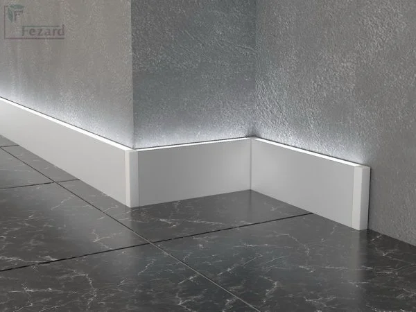 Алюминиевый плинтус Fezard Кабельный ALP-G80-LA Алюминий 80*15*2500 мм в Кирове