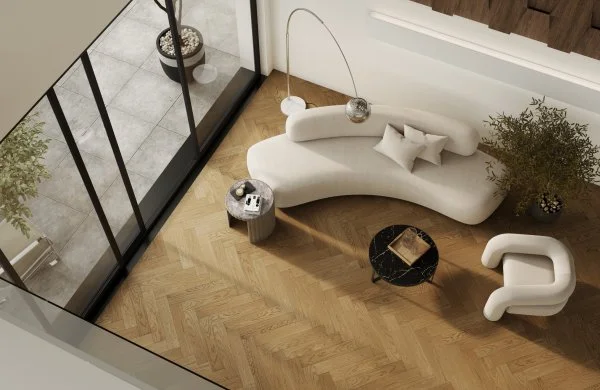 Паркетная доска Quartz Parquet Английская Ёлка Дуб Рустикальный 33-410 в Кирове