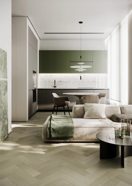 Паркетная доска Quartz Parquet Штучный паркет Дуб Лунный 44-1258-08 в Кирове