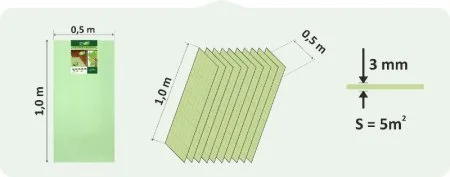 Подложка Солид 3мм листовая (5м2) в Кирове