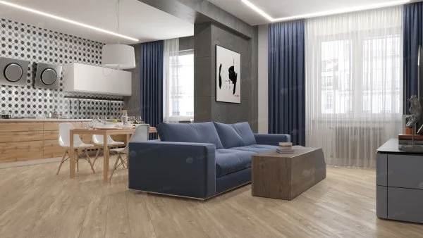 Каменно-полимерная плитка Alpine Floor Sequoia Секвойя Коньячная ECO 6-2, 4мм 43 класс в Кирове