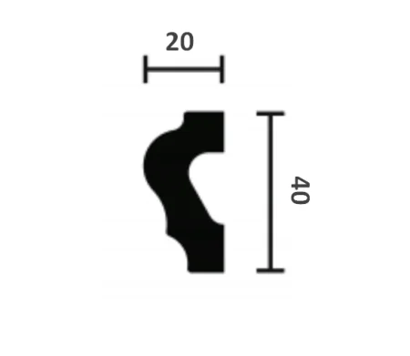 Молдинг NMC Wallstyl WL2 (40х20х2000 мм) в Кирове