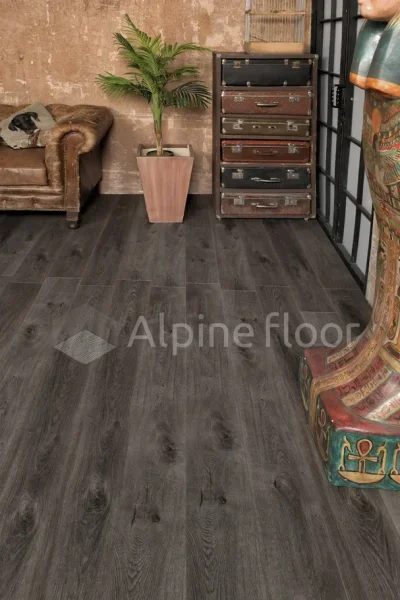 Кварц-виниловая плитка Alpine Floor Premium XL Дуб Торфяной ЕСО 7-11, 8 мм. 43 класс в Кирове