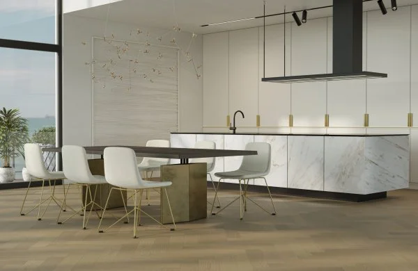 Паркетная доска Quartz Parquet Английская Ёлка Дуб Шампань 33-414 в Кирове