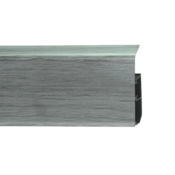 Пластиковый плинтус Royce №333 Серебристый Жемчуг (80х24х2200мм) в Кирове