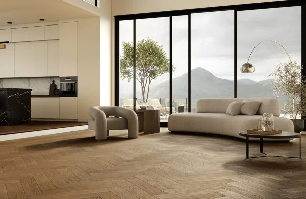 Паркетная доска Quartz Parquet Английская Ёлка Дуб Рустикальный 33-410 в Кирове