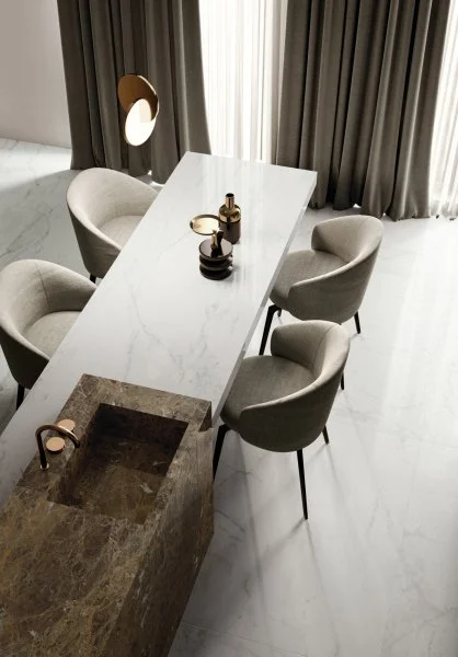 Керамогранит Italon Шарм Делюкс Бьянко Микеланджело 60х120 (Паттинированная и реттифицированная) в Кирове