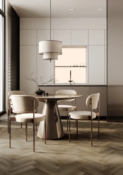 Кварц-виниловая плитка Fargo Herringbone 44-4105-12 Дуб Ванкувер (Градиент) в Кирове