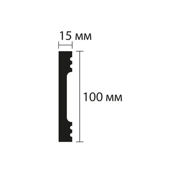 Плинтус NMC Wallstyl FD10 (100х15х2000 мм) в Кирове