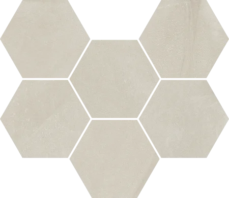 Керамогранит Italon Континуум Пьюр Мозаика Гексагон (Натуральная 25х29) в Кирове