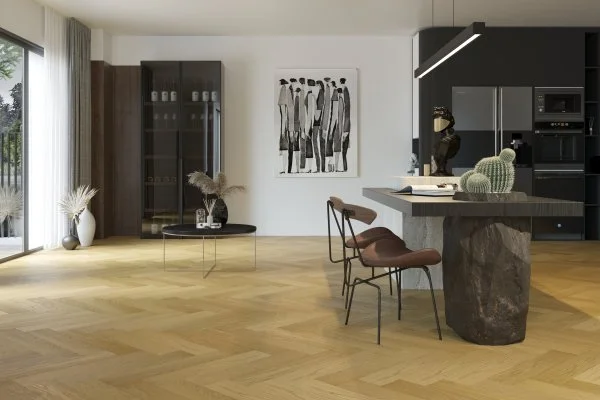 Паркетная доска Quartz Parquet Английская Ёлка Дуб Медовый Раф 33-463 в Кирове