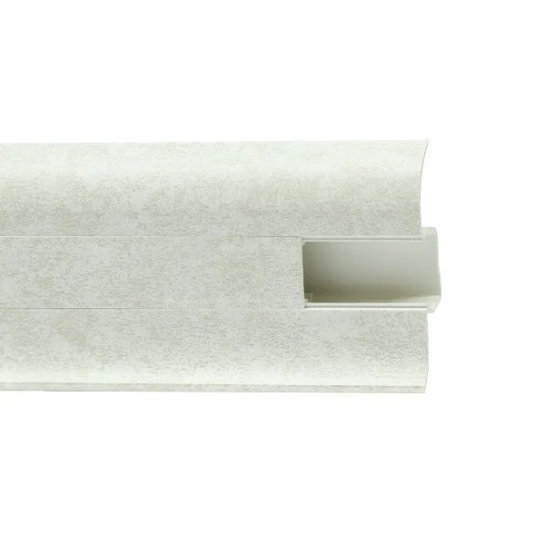 Пластиковый плинтус Royce №860 Белый Кварц (58х22х2200мм) в Кирове
