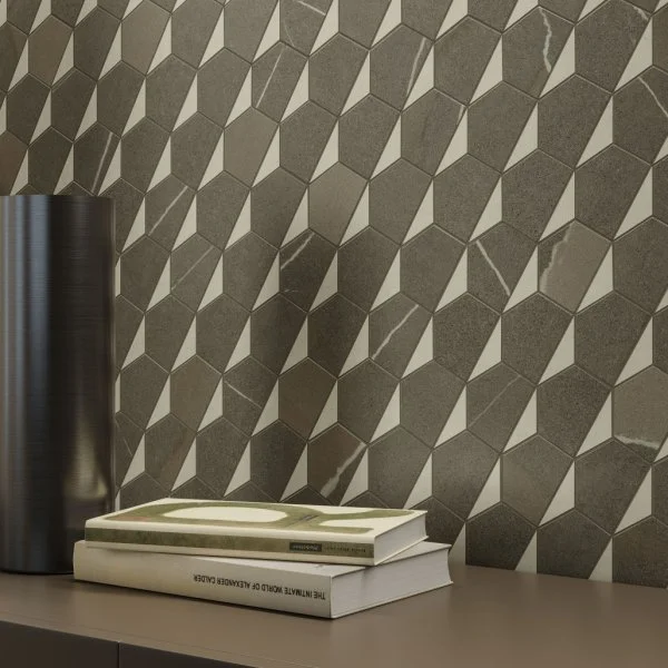 Керамогранит Italon Метрополис Мозаика Гексакон Ворм 25.4x31 (Натуральная) в Кирове