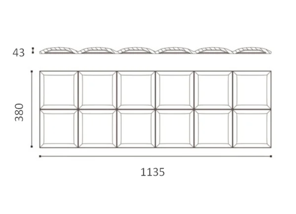 Декоративная панель NMC Arstyl Square (113.5x38x3 см) в Кирове