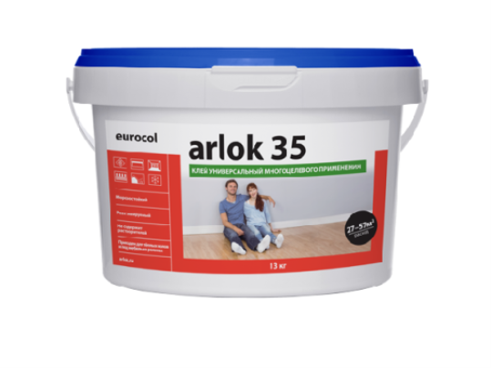 Клей Arlok 35 (13 кг) 230-490 г/м2, контактный для ПВХ покрытий в #REGION_NAME_DECLINE_PP#