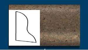 Плинтус пробковый ArtCorkDesing С 102 (Колер 7) 20x40x910 мм в #REGION_NAME_DECLINE_PP#