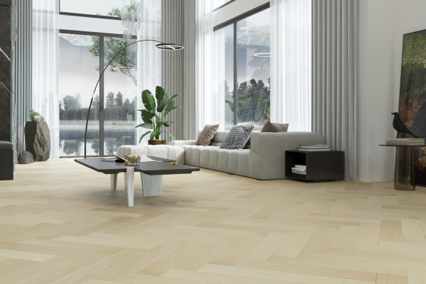 Паркетная доска Quartz Parquet Английская Ёлка Дуб Испанский 33-404 в Кирове